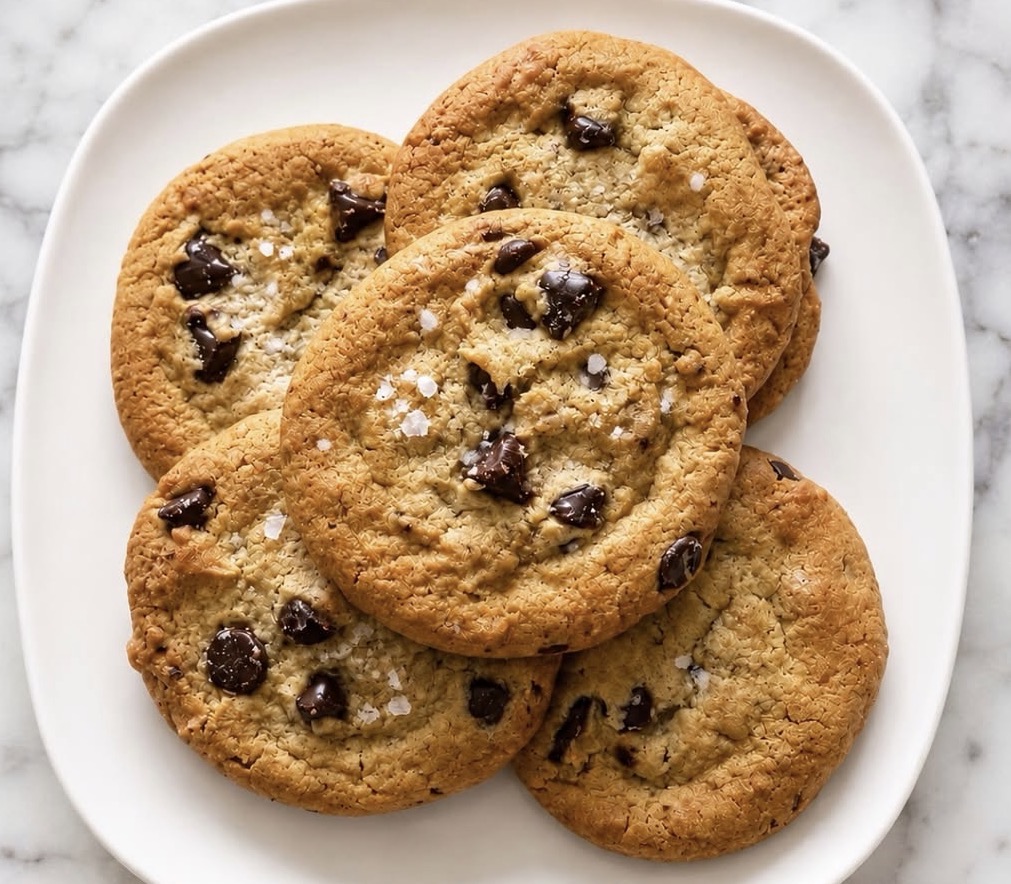 Chocolate chip cookies, fresh from the oven